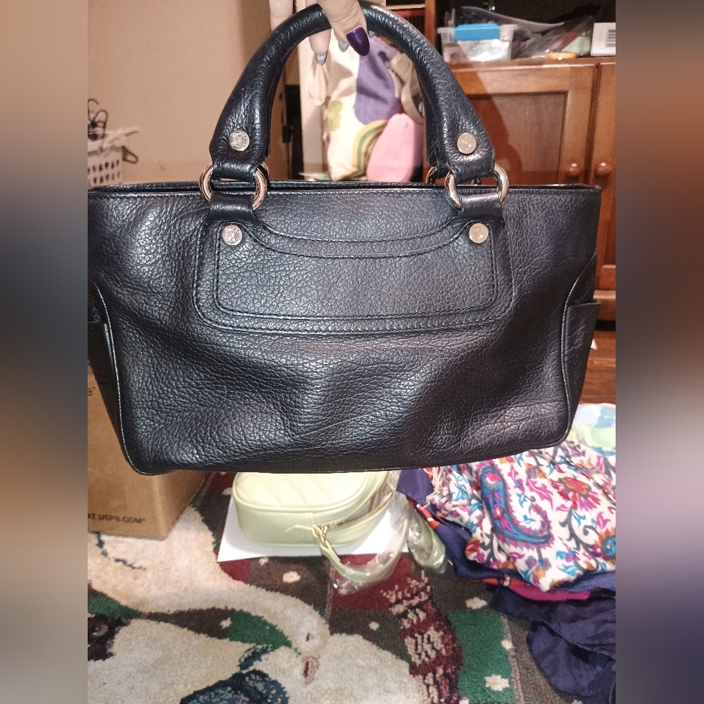 Excellent Condition Celine Boogie Leather Handbag W/COA